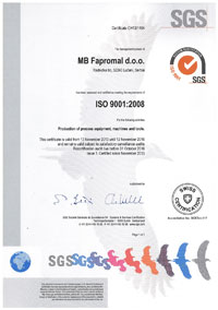 ISO 9001 - MB Fapromal